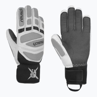 Мъжки скиорски ръкавици Reusch Worldcup Warrior DG white/glacier