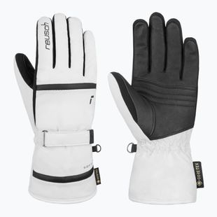 Дамски скиорски ръкавици Reusch Alison Gore-Tex white/black