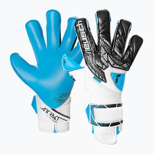 Вратарски ръкавици Reusch Attrakt Aqua Evolution white/ black/qua blue
