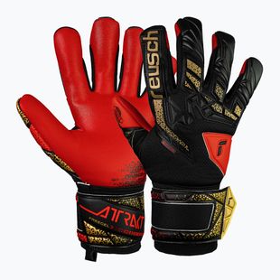 Вратарски ръкавици Reusch Attrakt Freegel Silver black/ gold/fiery red