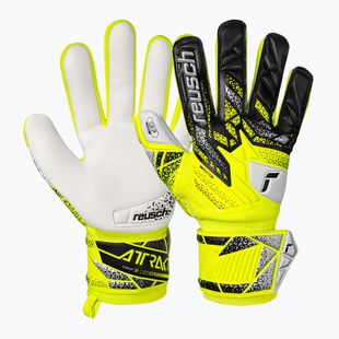 Вратарски ръкавици Reusch Attrakt Grip safety yellow/silver