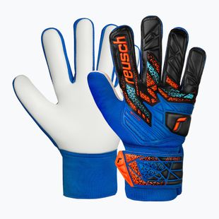 Детски вратарски ръкавици Reusch Attrakt Starter Solid Junior electric blue/shocking orange