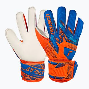 Детски вратарски ръкавици Reusch Attrakt Solid Junior shocking orange/blue