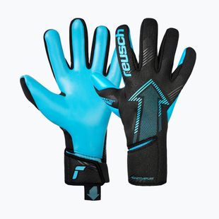 Вратарски ръкавици Reusch Fastgrip Aqua black/aqua blue