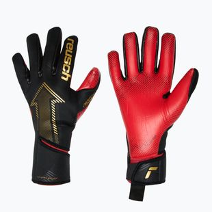 Вратарски ръкавици Reusch Fastgrip Gold X GluePrint black/gold/fiery red
