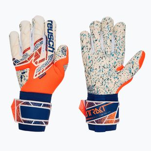 Вратарски ръкавици Reusch Attrakt Fusion shocking orange/energize blue