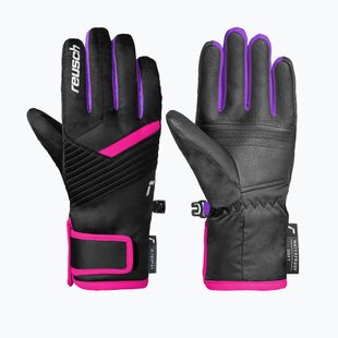 Детски скиорски ръкавици Reusch Dan R-Tex XT Junior black/pink glo