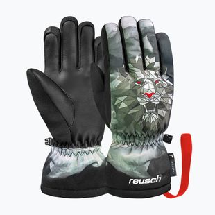 Детски скиорски ръкавици Reusch Carter R-Tex XT blck/silver/fluo red
