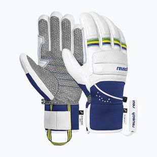 Скиорски ръкавици Reusch Lucas Braathen white/wurf the web