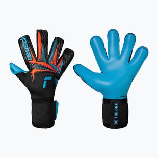 Вратарски ръкавици Reusch Attrakt Aqua Evolution black/shocking orange/aqua blue