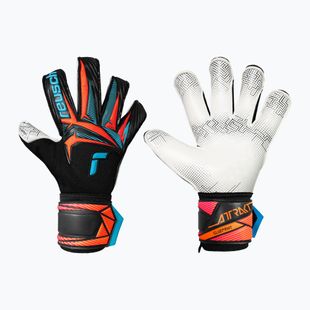 Вратарски ръкавици Reusch Attrakt Advance Evolution Glueprint black/aqua blue/shocking orange