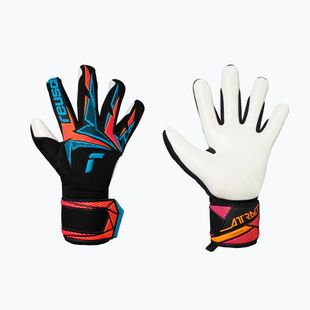 Вратарски ръкавици Reusch Attrakt Freegel Advance black/aqua blue/shocking orange