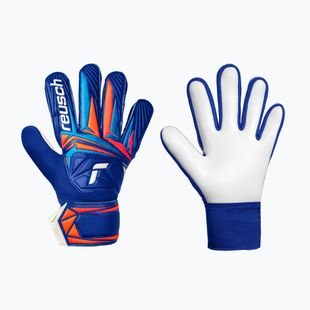 Детски вратарски ръкавици Reusch Attrakt Starter Solid Junior sharp blue/white/shocking orange