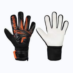 Вратарски ръкавици Reusch Attrakt Starter Solid black/shocking orange