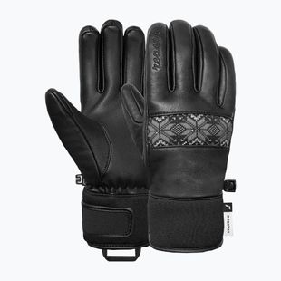 Дамски скиорски ръкавици Reusch Charlize R-Tex XT black/steel gray/silver