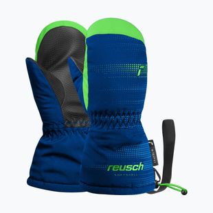Детски скиорски ръкавици Reusch Maxi R-Tex XT Mitten surf the web/green gecko