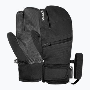 Детски скиорски ръкавици Reusch Leo R-Tex XT Lobster black/white