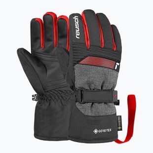 Детски скиорски ръкавици Reusch Rocket GORE-TEX black/black melange/fire red