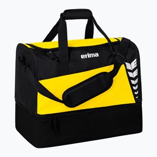 Спортна чанта ERIMA Six Wings Sports Bag With Bottom Compartment 60 l yellow/black