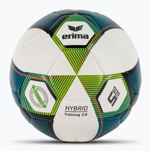 ERIMA Hybrid Training 2.0 футболна топка mykonos blue/lime размер 5