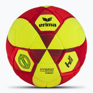 ERIMA Hybrid Indoor жълта/червена футболна топка размер 4