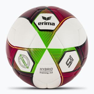 ERIMA Hybrid Training 2.0 червен/зелен гекон футболен размер 5