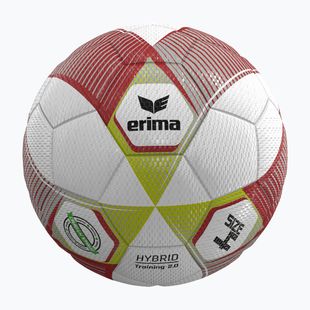 Футболна топка ERIMA Hybrid Training 2.0 size 4 metallic red/silver/lime