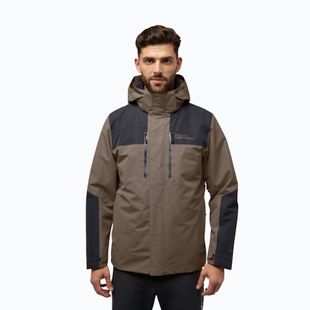 Мъжко яке Jasper 3In1 на Jack Wolfskin, студено кафе