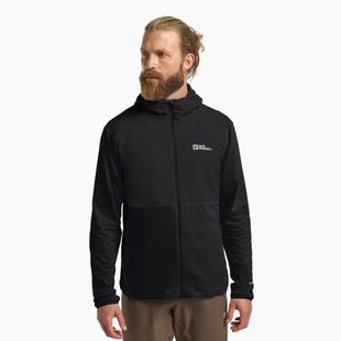 Мъжки суитшърт за трекинг Jack Wolfskin Prelight Trail Hoody black
