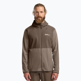 Мъжки суитшърт за трекинг Jack Wolfskin Prelight Trail Hoody cold coffee
