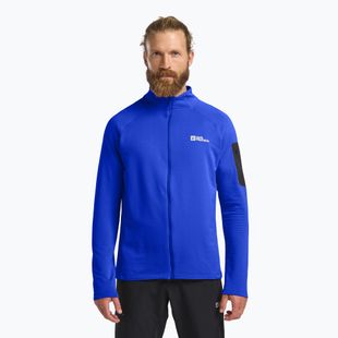 Мъжки суитшърт за трекинг Jack Wolfskin Prelight Full Zip vibrant blue