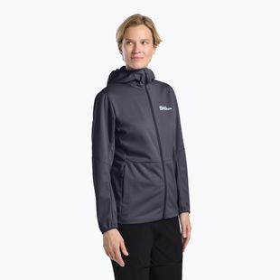 Дамско софтшел яке Jack Wolfskin Feldberg Hoody graphite