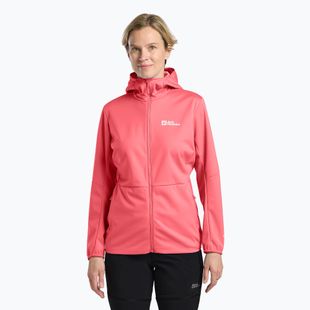 Дамско софтшел яке Jack Wolfskin Feldberg Hoody sunset coral