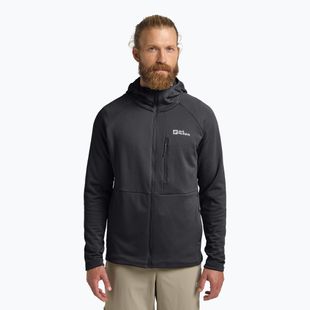Мъжки потник с качулка и цип phantom fleece Jack Wolfskin Kolbenberg