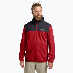 Мъжко софтшел яке Jack Wolfskin Jack Wolfskin Feldberg Hoody adrenaline red