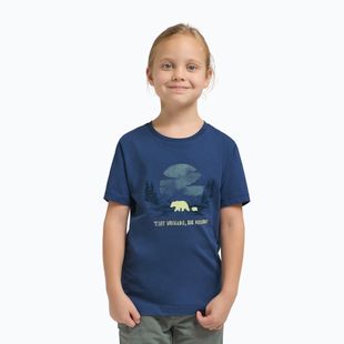 Детска тениска Jack Wolfskin Graphic Cotton T print evening sky