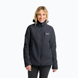 Дамски суитшърт от полар Jack Wolfskin Cradle Mountain Pile Full Zip Phantom