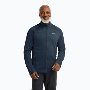 Мъжки суитшърт за трекинг Jack Wolfskin Peak District Full Zip midnight sky