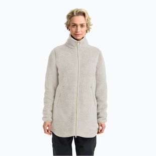 Дамски суитшърт за трекинг Jack Wolfskin High Curl Coat pale sand