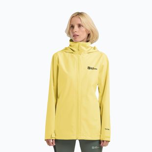 Дамско яке за дъжд Jack Wolfskin Trailtime 2L lemon ice