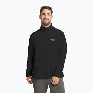 Мъжки поларен суитшърт Jack Wolfskin Taunus 100 Half Zip black