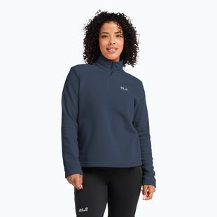 Дамски поларен суитшърт Jack Wolfskin Taunus 100 Half Zip midnight sky