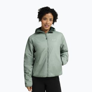 Дамско ватирано яке Jack Wolfskin Trail Light Ins 2IN1 green zinnia
