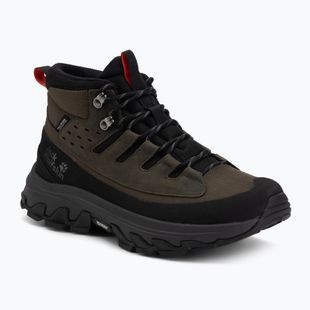 Мъжки туристически обувки Jack Wolfskin Apex Hike Texapore Mid obsidian moss