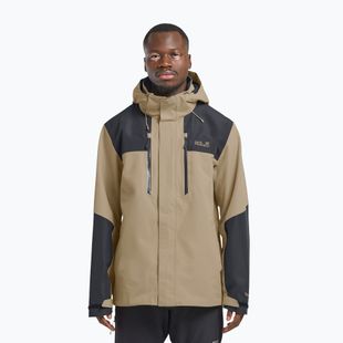 Мъжко яке за дъжд Jack Wolfskin Jasper 2L hazel wood