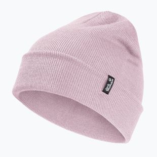 Зимна шапка Jack Wolfskin Rib dusty blush