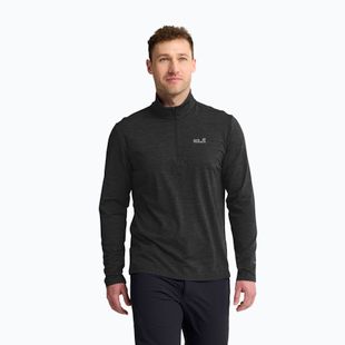 Мъжки поларен суитшърт Jack Wolfskin Trail Half Zip black