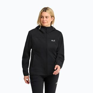Дамско софтшел яке Jack Wolfskin Windhain 2 Hoody black