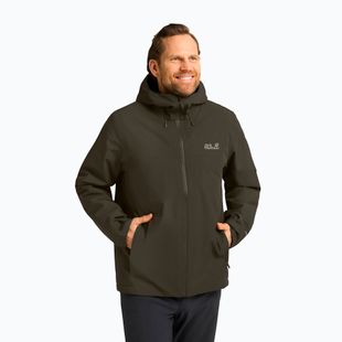 Мъжко ватирано яке Jack Wolfskin Wisper Ins obsidian moss