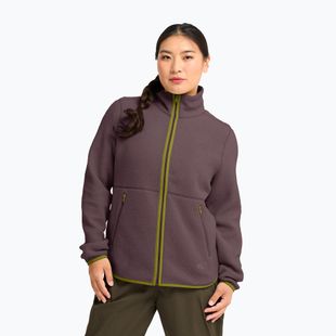Дамски поларен суитшърт Jack Wolfskin Lite Curl Full Zip sheer plum